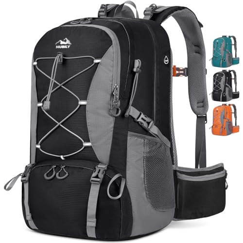 NUBILY 50L Hiking Backpack Waterproof Camping Backpack for Men Women with Rain Cover Lightweight Hiking Daypack Outdoor Travel Backpack
