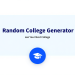 Random College Generator see Your Next College