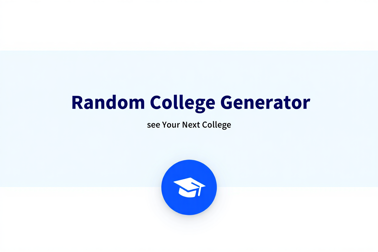 Random College Generator see Your Next College