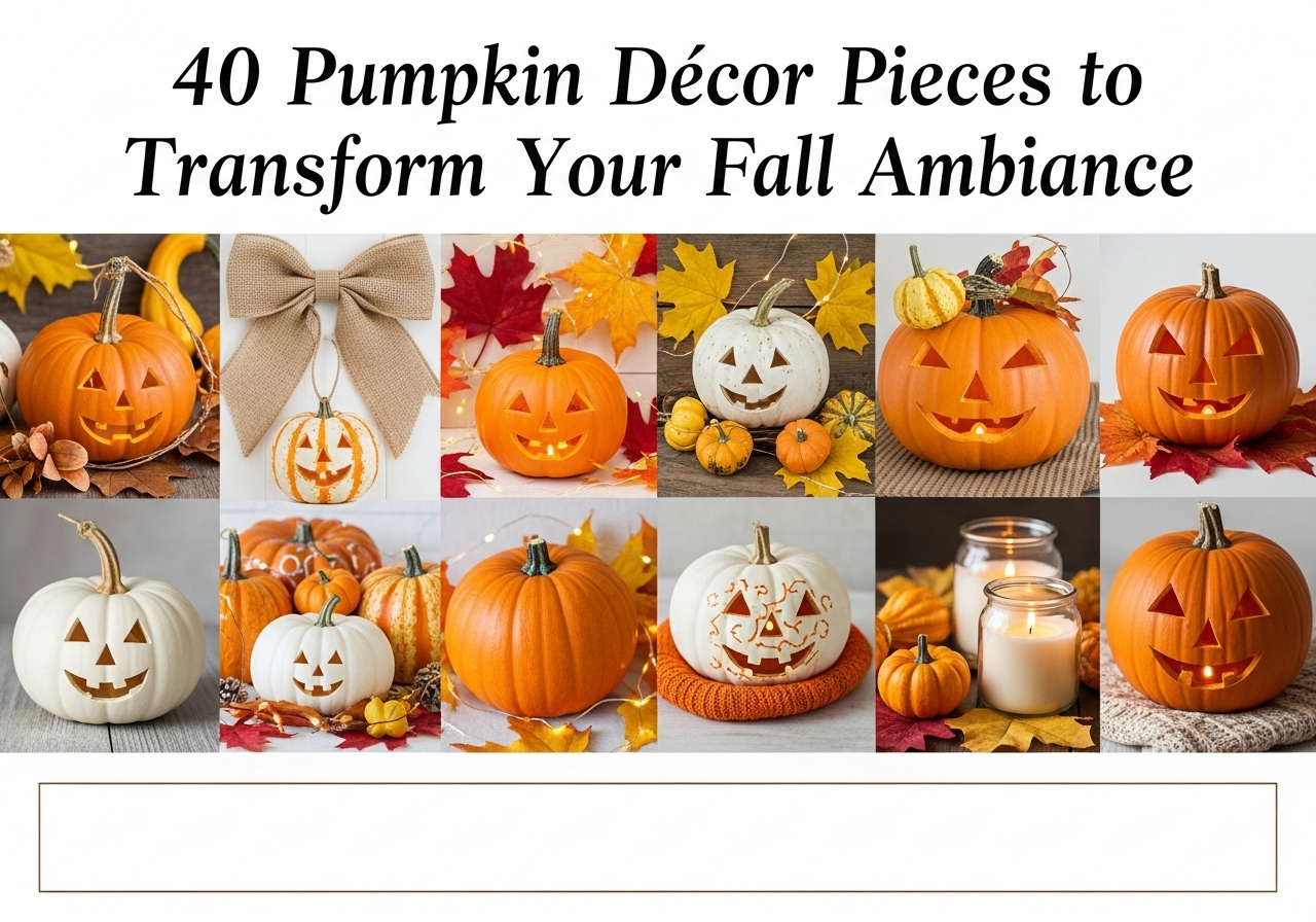 40 Pumpkin Décor Pieces to Transform Your Fall Ambiance